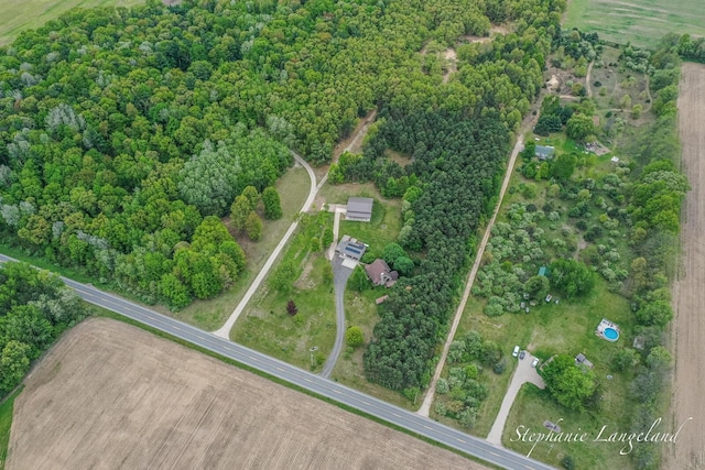 16913 Penny Ave NE, Sand Lake, MI 49343 - aerial overview of property's location featuring property boundaries highlighted
