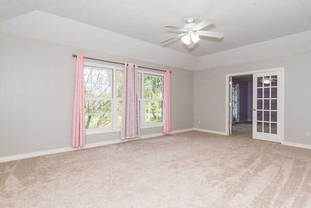7294 Mackenzie Ln, Portage, MI 49024 - unfurnished room with ceiling fan, carpet flooring, and baseboards