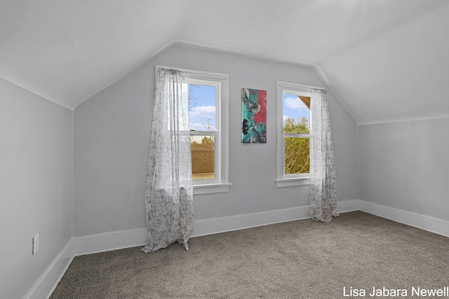 205 N Franklin St, Greenville, MI 48838 - bonus room featuring vaulted ceiling, carpet flooring, and baseboards