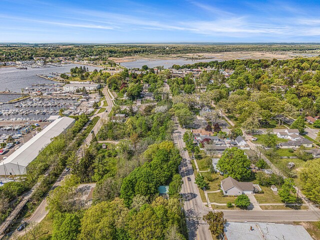 524 S Mears Ave, Whitehall, MI 49461 - aerial overview of property's location featuring a large body of water