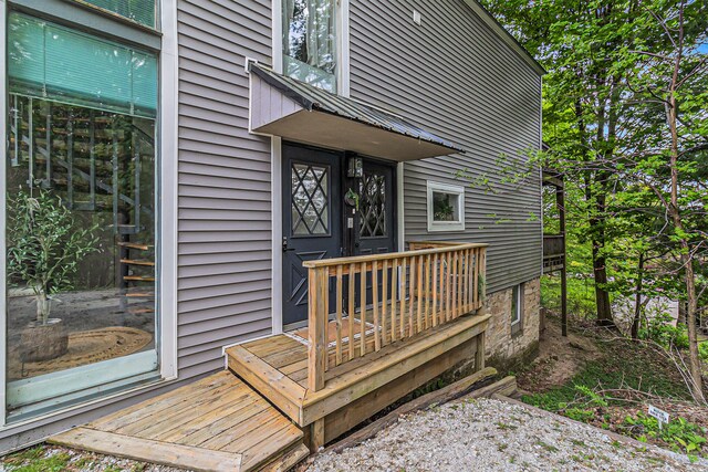 524 S Mears Ave, Whitehall, MI 49461 - view of wooden deck