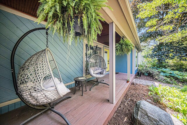 1410 N Folkstone Ct, Ann Arbor, MI 48105 - view of wooden terrace