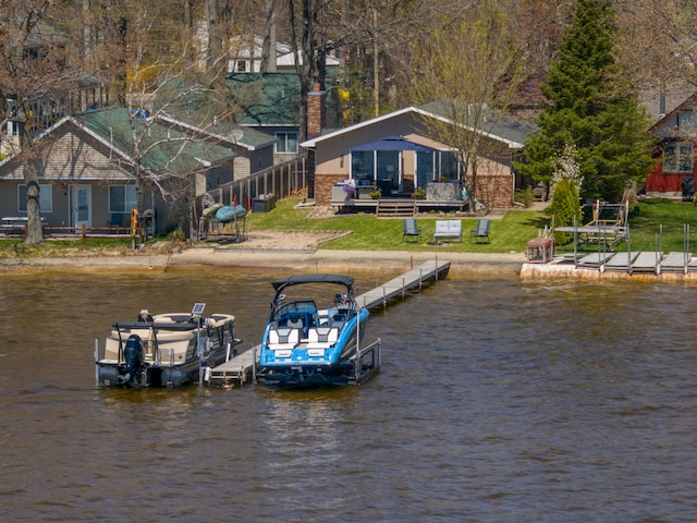 108 Eastbrook Ave, Houghton Lake, MI 48629 - dock area with a water view
