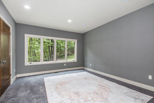 4850 Catamount Trl NE, Ada, MI 49301 - spare room with baseboards, recessed lighting, and carpet floors