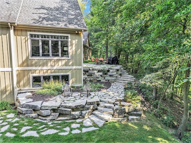 4850 Catamount Trl NE, Ada, MI 49301 - view of yard with a patio