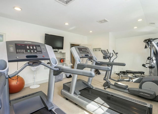 16894 Arbor Way Dr, Nunica, MI 49448 - workout area featuring recessed lighting