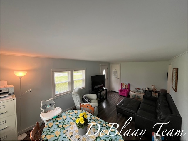 6061 Cutler Rd, Lakeview, MI 48850 - living area featuring dark wood-style floors