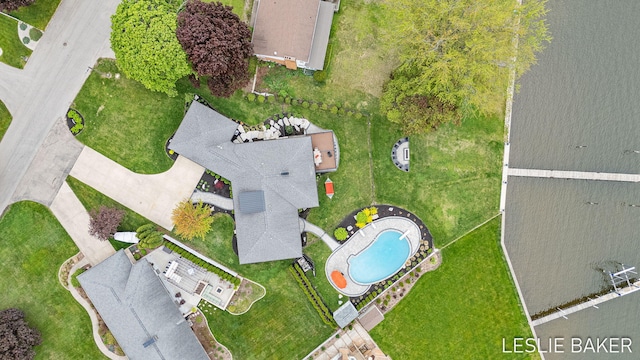 833 Allen Dr, Holland, MI 49423 - drone / aerial view of a pool