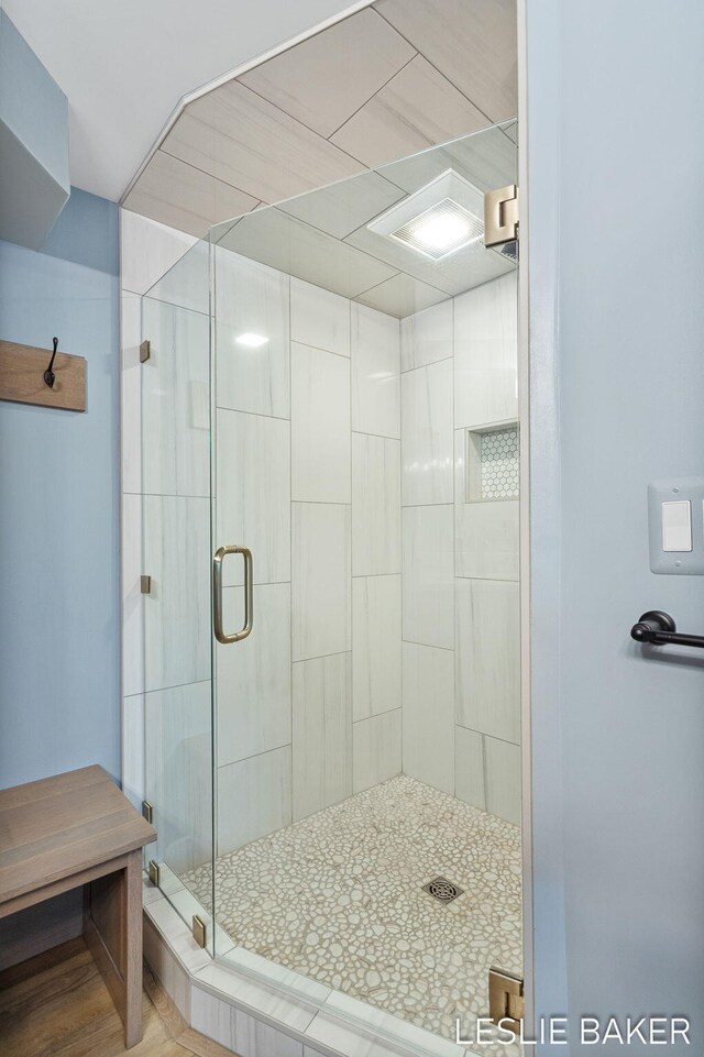 833 Allen Dr, Holland, MI 49423 - bathroom featuring a shower stall