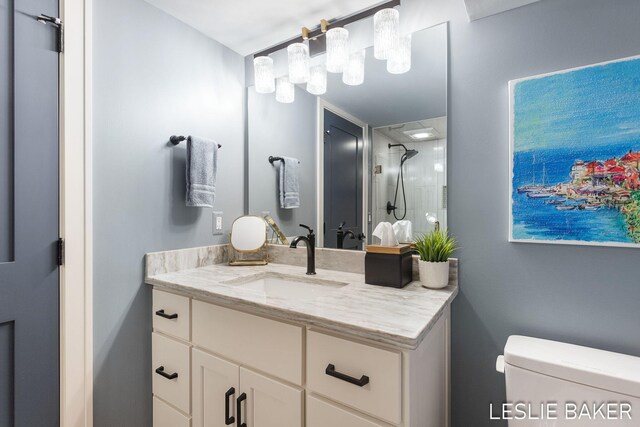 833 Allen Dr, Holland, MI 49423 - full bath featuring toilet, a shower, and vanity
