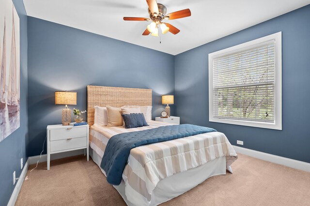 46132 86th Ave, Decatur, MI 49045 - carpeted bedroom featuring baseboards and ceiling fan