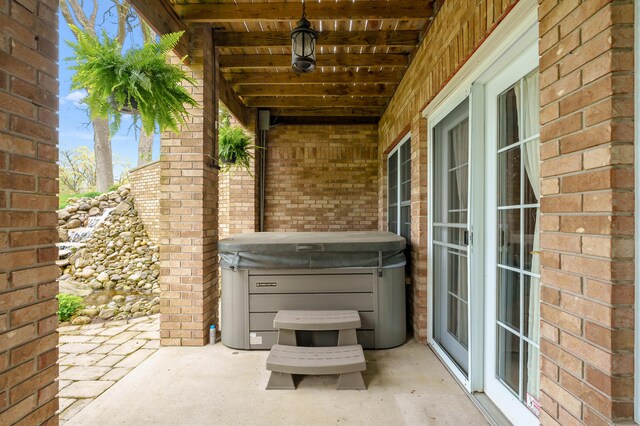 46132 86th Ave, Decatur, MI 49045 - view of patio with a hot tub