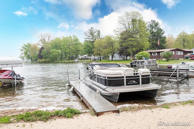 8220 Indian Shores Dr, Howard City, MI 49329 - dock featuring a water view