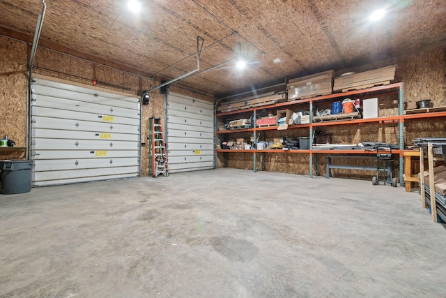 4624 Parman Rd, Stockbridge, MI 49285 - garage with a workshop area
