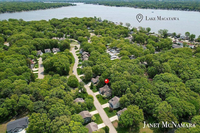 2078 Chippewa Dr Unit 25, Holland, MI 49424 - drone / aerial view of a large body of water and a forest
