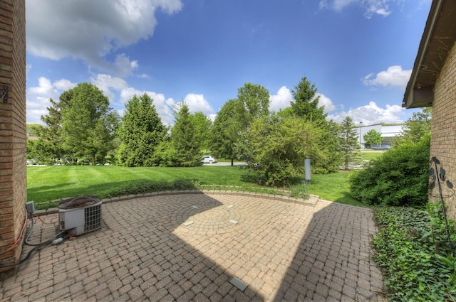 843 Greenhills Dr, Ann Arbor, MI 48105 - view of patio / terrace featuring central AC