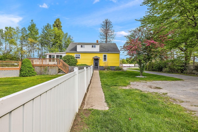 17270 Taft Rd, Spring Lake, MI 49456 - back of house featuring a wooden deck