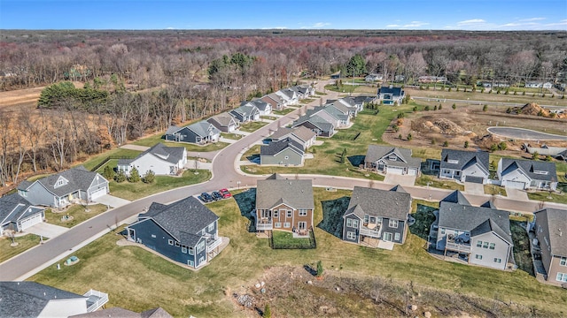 821 Janelle Ct, Portage, MI 49024 - aerial view of property's location with nearby suburban area and a heavily wooded area