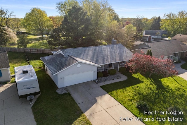 aerial view of property and surrounding area
