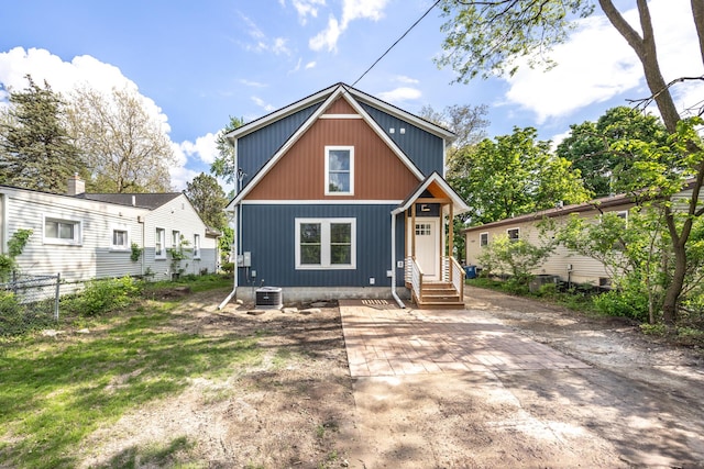 1435 Harpst St, Ann Arbor, MI 48104 - back of property featuring fence and central AC unit