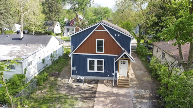 1435 Harpst St, Ann Arbor, MI 48104 - rear view of property with central AC