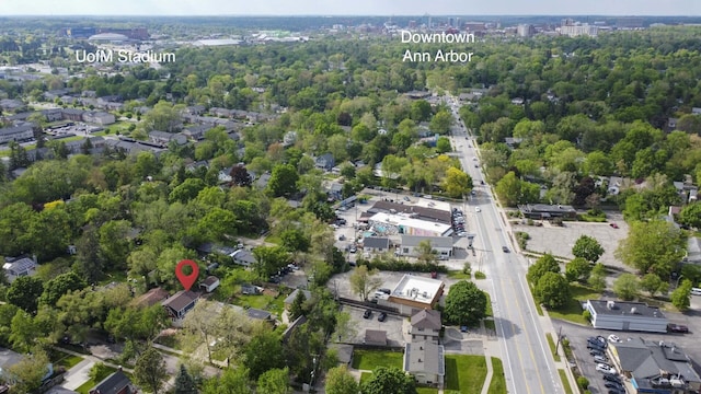 1435 Harpst St, Ann Arbor, MI 48104 - aerial view of property's location