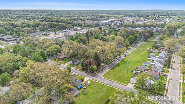 aerial view of property's location