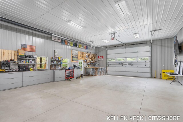 2263 136th Ave, Dorr, MI 49323 - garage featuring a workshop area