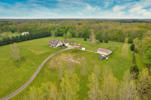 3725 S Creek Ln, Dryden, MI 48428 - aerial view of sparsely populated area featuring a heavily wooded area