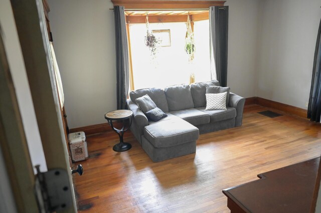 244 E Pearl St, Coldwater, MI 49036 - living area with baseboards and wood-type flooring