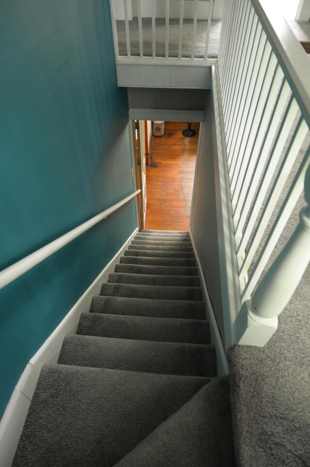 244 E Pearl St, Coldwater, MI 49036 - stairs with wood finished floors