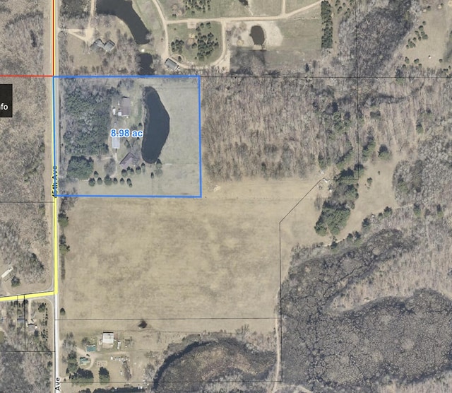 16436 45th Ave, Barryton, MI 49305 - map / location featuring property boundaries highlighted