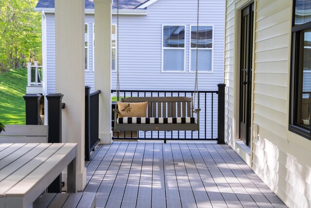 8182 Country Rail Dr SW, Byron Center, MI 49315 - view of wooden terrace