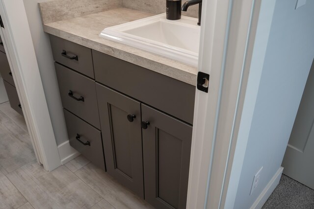 8182 Country Rail Dr SW, Byron Center, MI 49315 - detailed view of vanity and baseboards