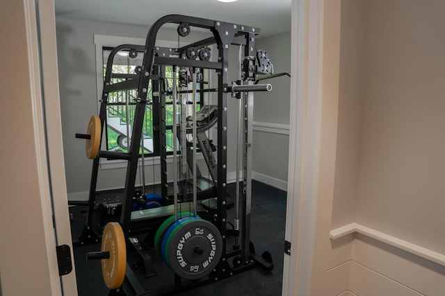 8182 Country Rail Dr SW, Byron Center, MI 49315 - workout area featuring baseboards