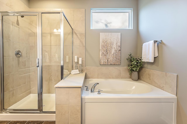 50305 Thatcher St, Canton, MI 48188 - bathroom with a bath and a stall shower