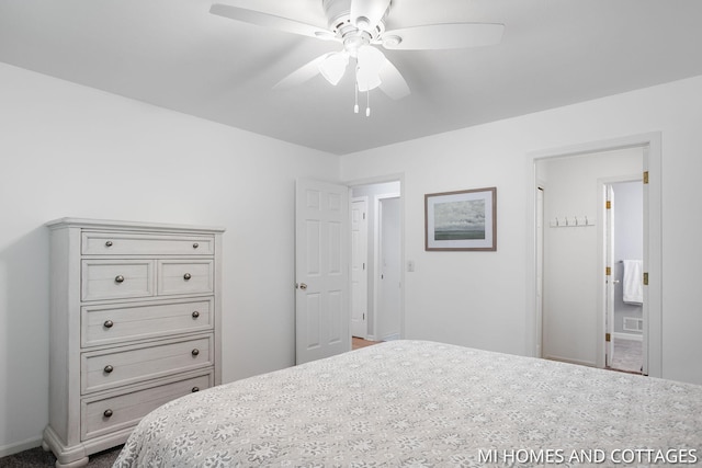 3760 Lakeshore Dr, Holland, MI 49424 - bedroom with a ceiling fan and baseboards