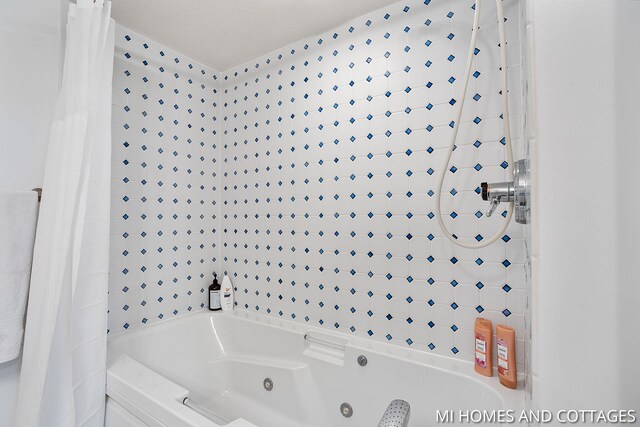 3760 Lakeshore Dr, Holland, MI 49424 - bathroom with a combined bath / shower with jetted tub