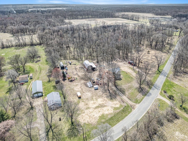 2640 Terminal St, Niles, MI 49120 - drone / aerial view of a heavily wooded area