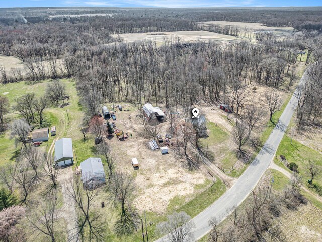 2640 Terminal St, Niles, MI 49120 - bird's eye view of a heavily wooded area