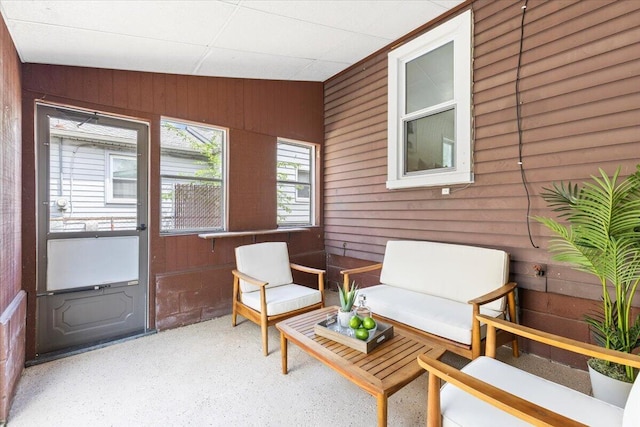 view of sunroom