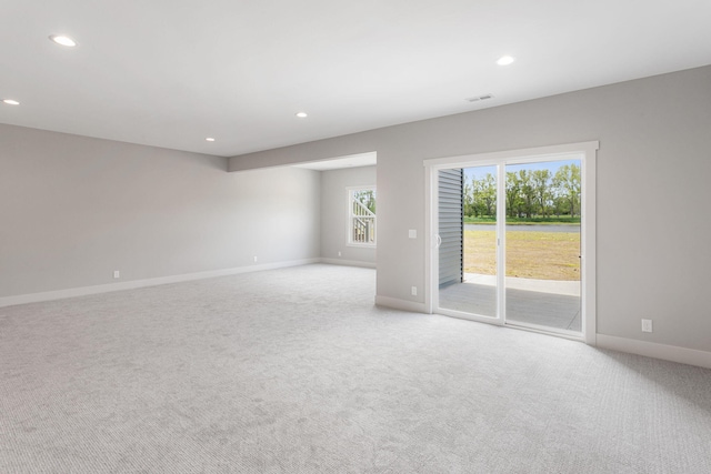 9156 Perry Ct Lot C, Lot C, Zeeland, MI 49464 - spare room featuring light carpet, recessed lighting, and baseboards