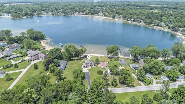 1256 Barron Lake Rd, Niles, MI 49120 - bird's eye view of a large body of water and a heavily wooded area