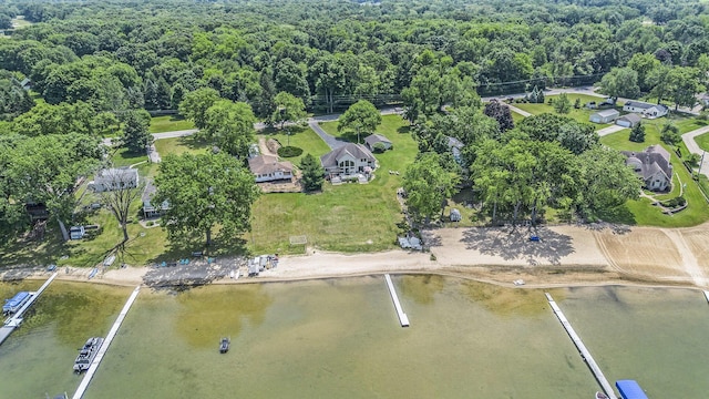 1256 Barron Lake Rd, Niles, MI 49120 - aerial view of property's location featuring a large body of water