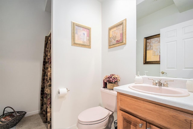 1256 Barron Lake Rd, Niles, MI 49120 - bathroom with vanity and a shower with shower curtain