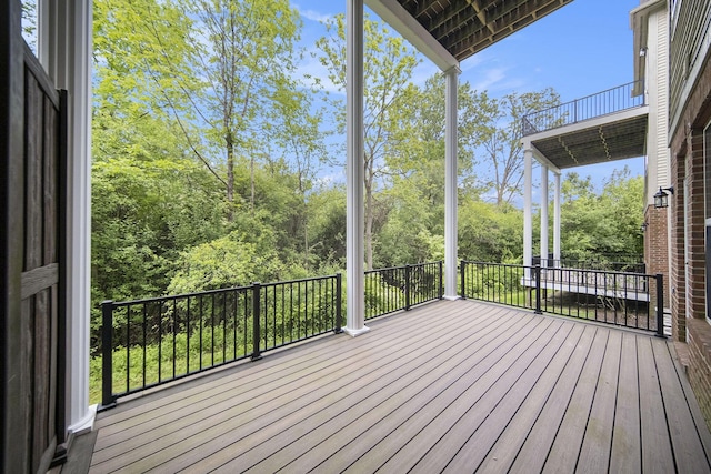 3197 Asher Rd, Ann Arbor, MI 48104 - view of wooden terrace