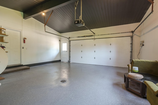 520 N W St, Coloma, MI 49038 - garage featuring a garage door opener