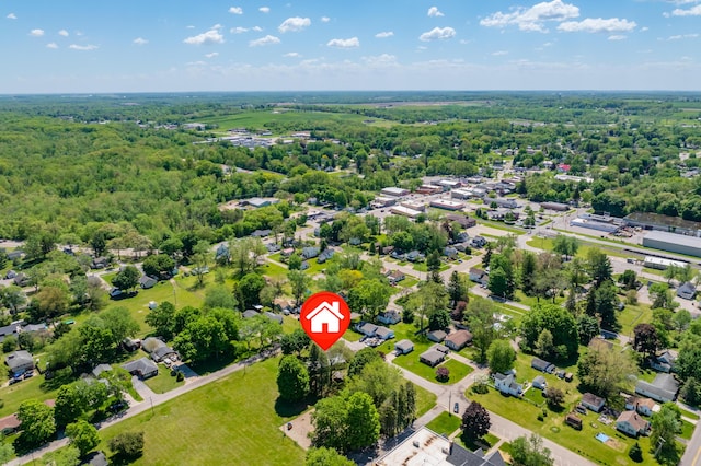 520 N W St, Coloma, MI 49038 - aerial view of residential area with a forest