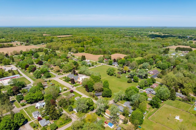 520 N W St, Coloma, MI 49038 - aerial view of a heavily wooded area