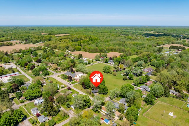 520 N W St, Coloma, MI 49038 - bird's eye view of a heavily wooded area